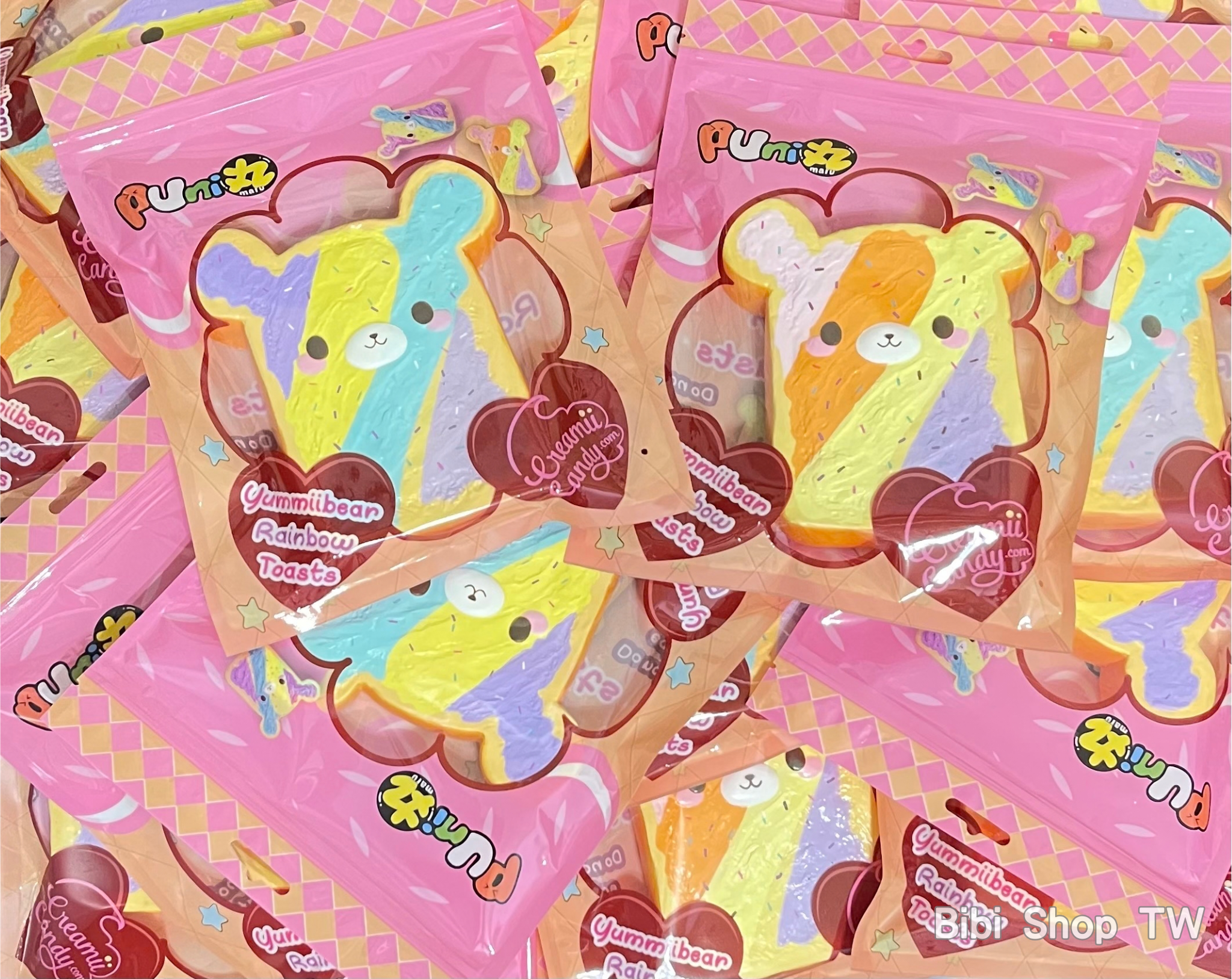 Puni Maru Yummiibear スクイーズ 7点セット Yummiibear Rainbow Toast Squishy | Puni Maru – Bibi Shop
