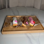 2014 Sanrio Hello Kitty Lovely Sweets Eclair Squishy in white chocolate and pink
