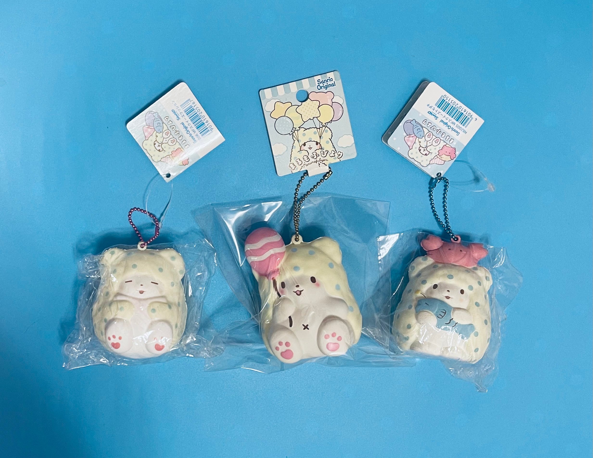 Rare Sanrio Marumofubiyori Moppu Squishy Mascot｜Hard-to-Find Collectible