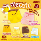 iBLOOM Pudding Ghost Squishy capsule toy collection with cute scented pudding designs