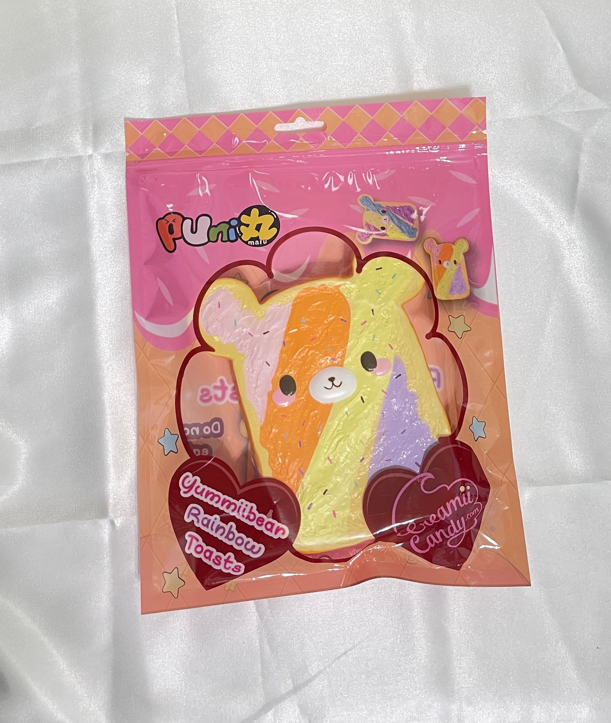 Creamiicandy x Puni Maru Jumbo Yummiibear Rainbow Toast Squishy