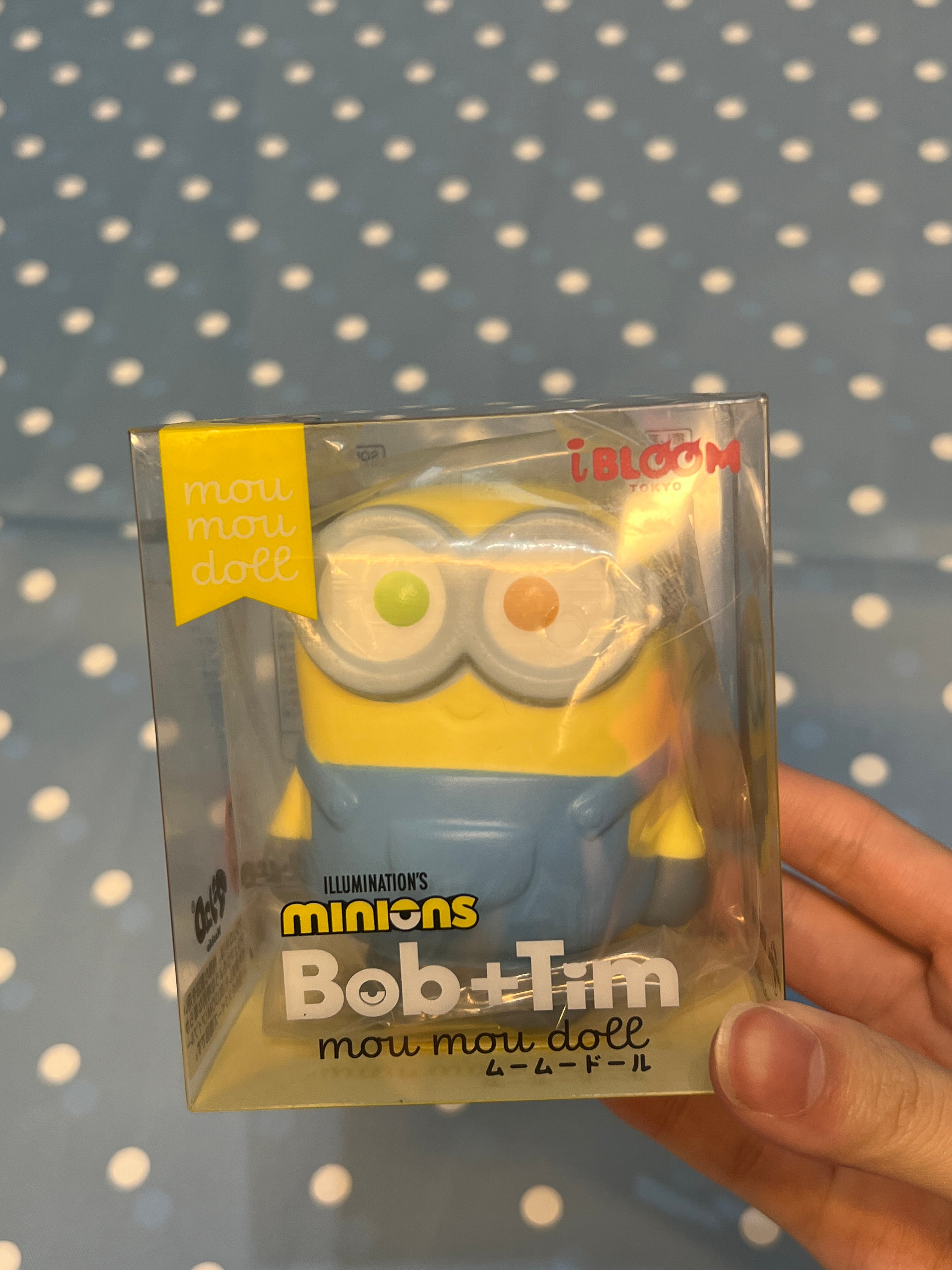 Rare iBLOOM Minions Bob + Tim Mou Mou Doll Squishy | Japan Limited