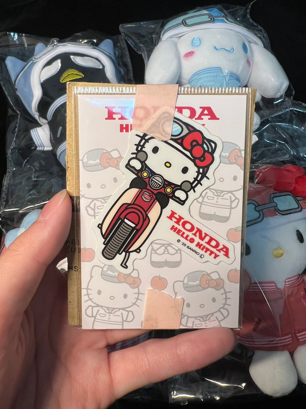 Sanrio Rider Series Mascot Plush Keychain – Hello Kitty / Cinnamoroll / My Melody / Bad Badtz-Maru