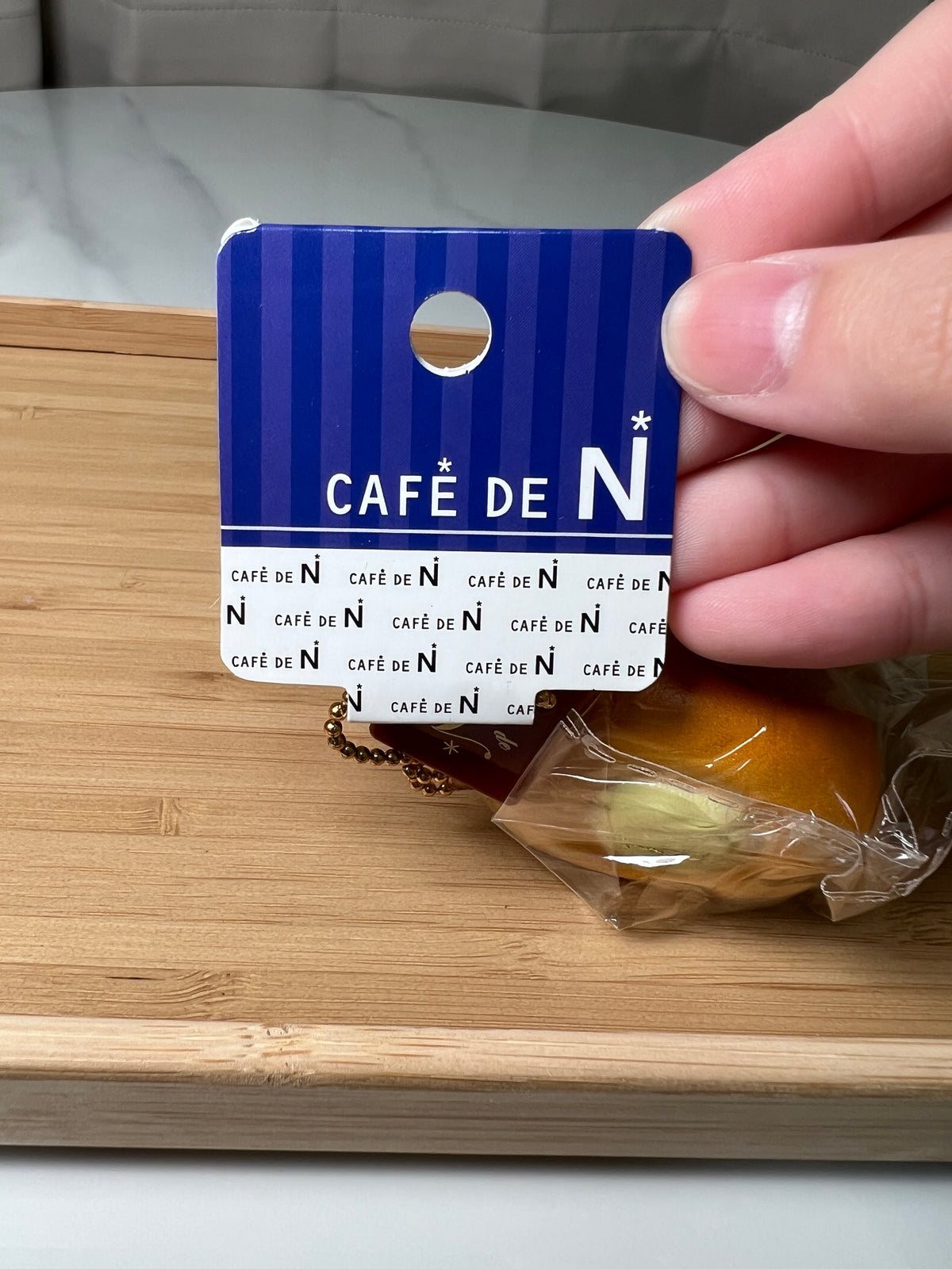 Cafe de N Cornet Bread Squishy NIC original paper tag front