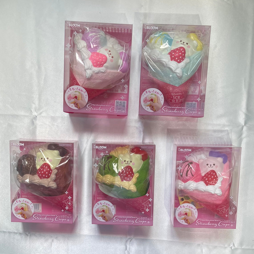 i-BLOOM Marshmallow Bear Crepe Squishy Marmo