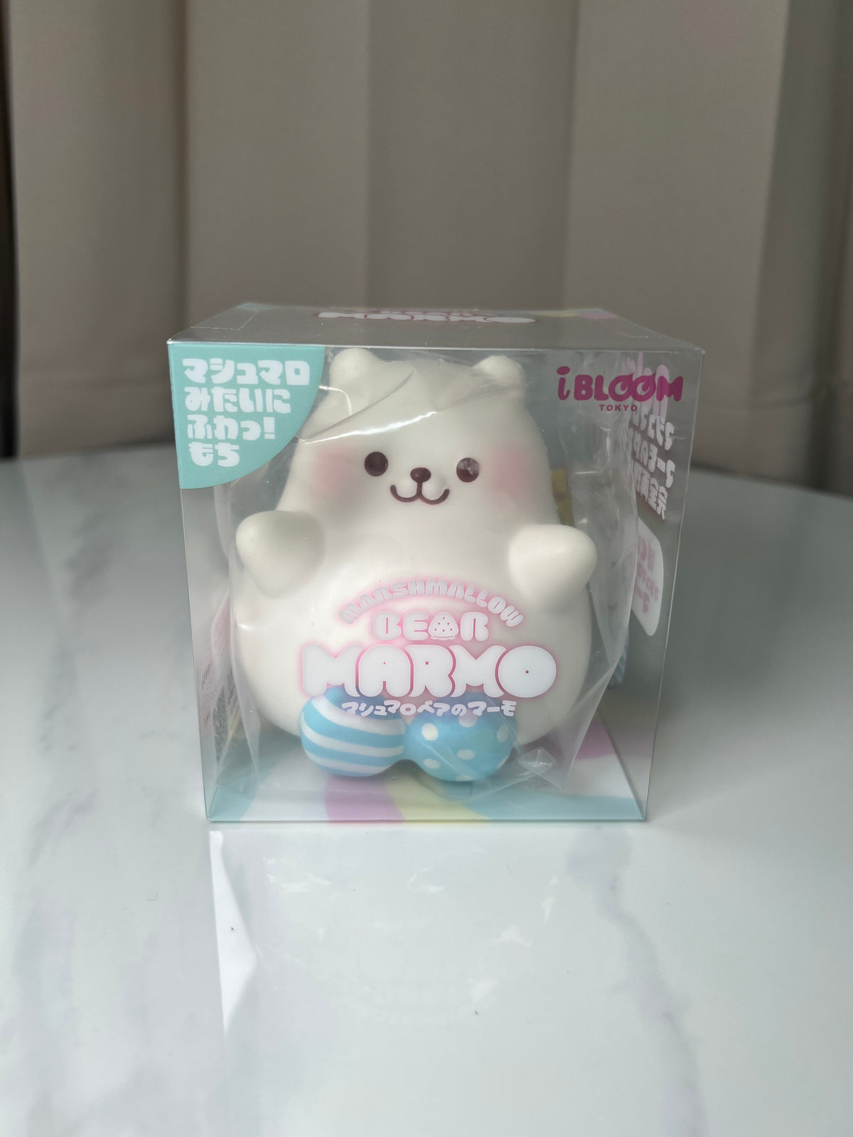 i-BLOOM Marshmallow Bear Marmo Squishy – Scented Bear with Socks