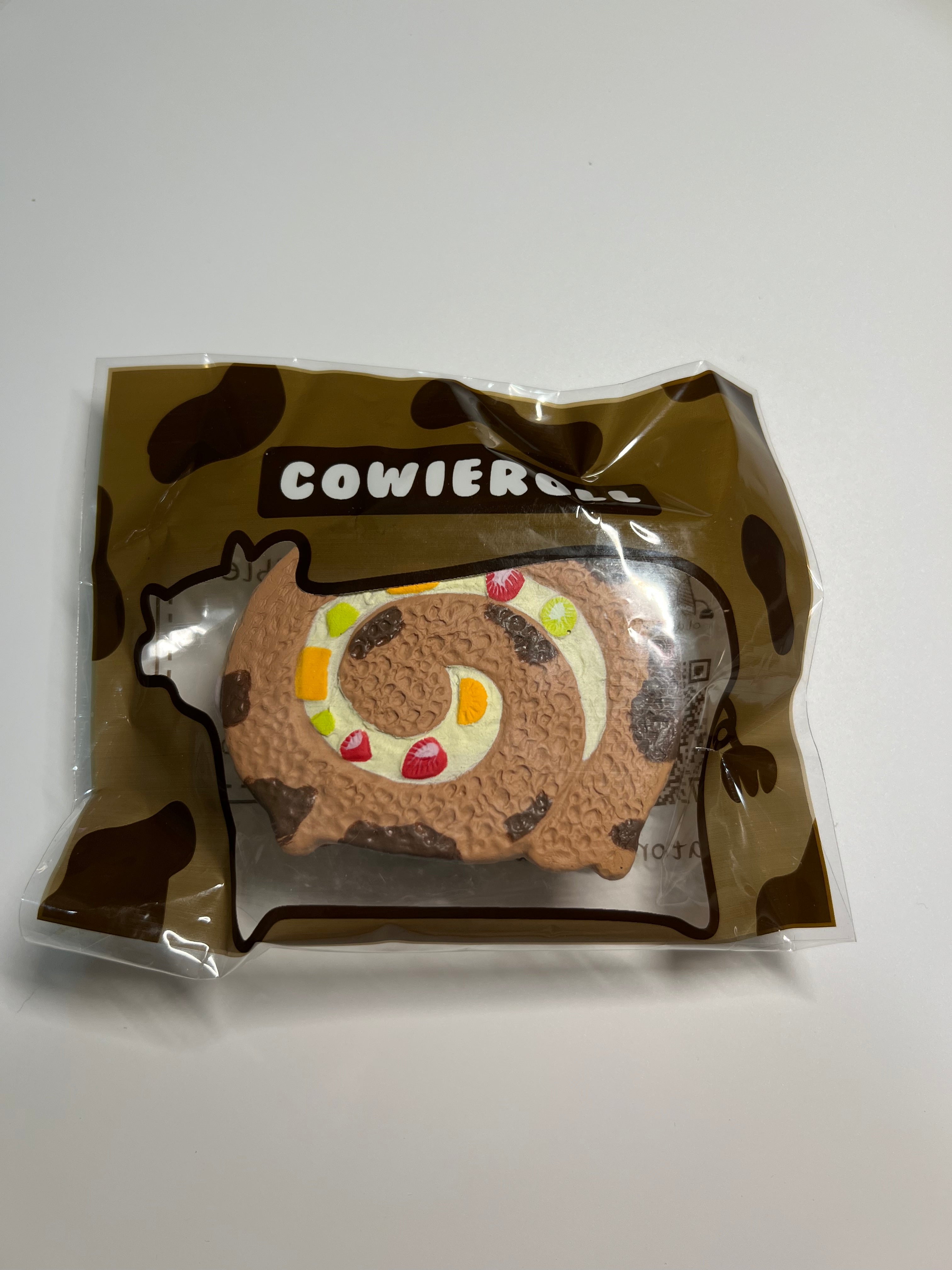 Cowieroll Cow Swiss Roll Squishy Toy｜Slow Rising Soft Squeeze Toy