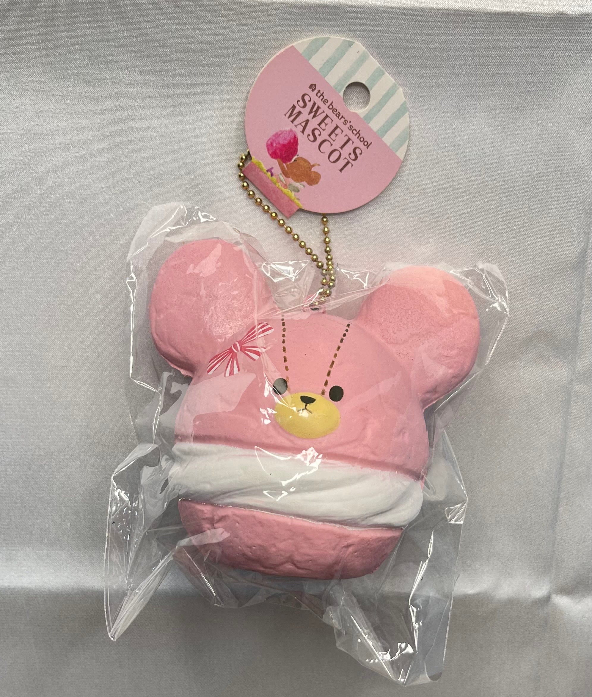 Rare The Bears' School Cream Puff Squishy Pink vintage mascot