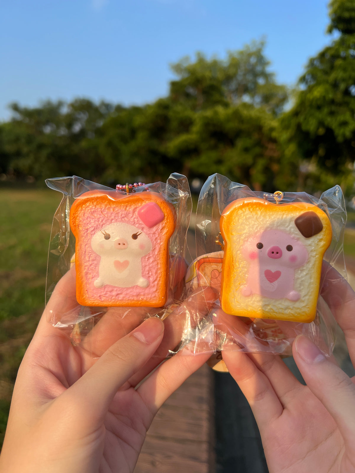 Creamiicandy Marshmellii Toast Squishy mini piggie toast collectible