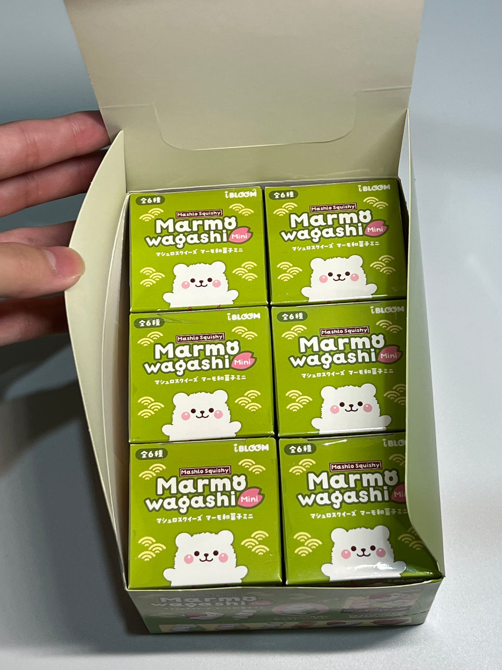 ibloom 日本 正版 marmo小白熊 迷你 日式 和菓子 吊飾 驚喜盲盒 squishy 軟軟 捏捏 慢回彈 禮物
