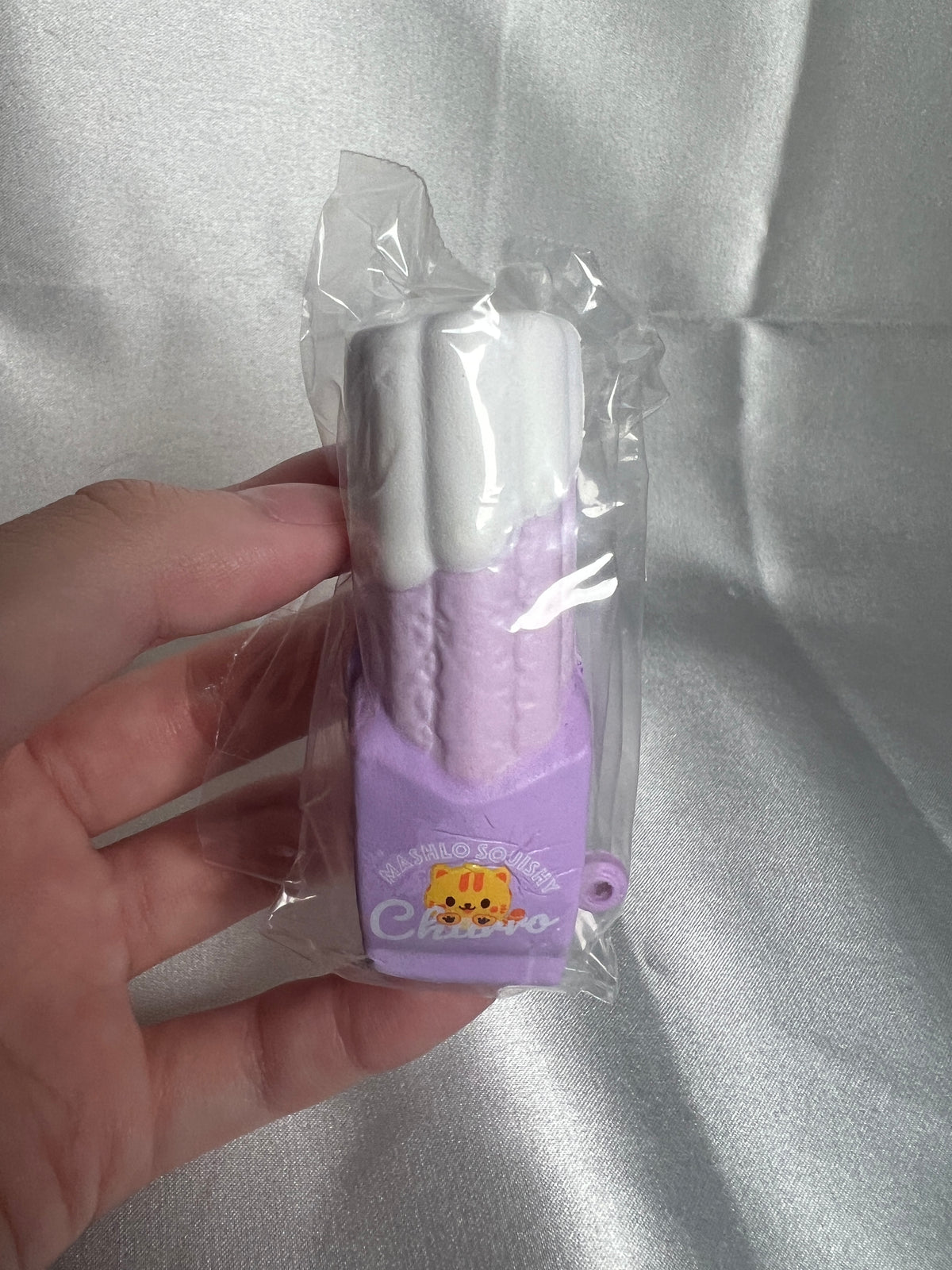 iBLOOM Mini Churro Candy Squishy Keychain – Marshmallow Dessert Toy