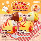 ibloom 日本 正版 晚安餐廳 仿真可愛白熊蛋包飯 吊飾 盒裝 squishy 軟軟 捏捏 慢回彈 交換禮物