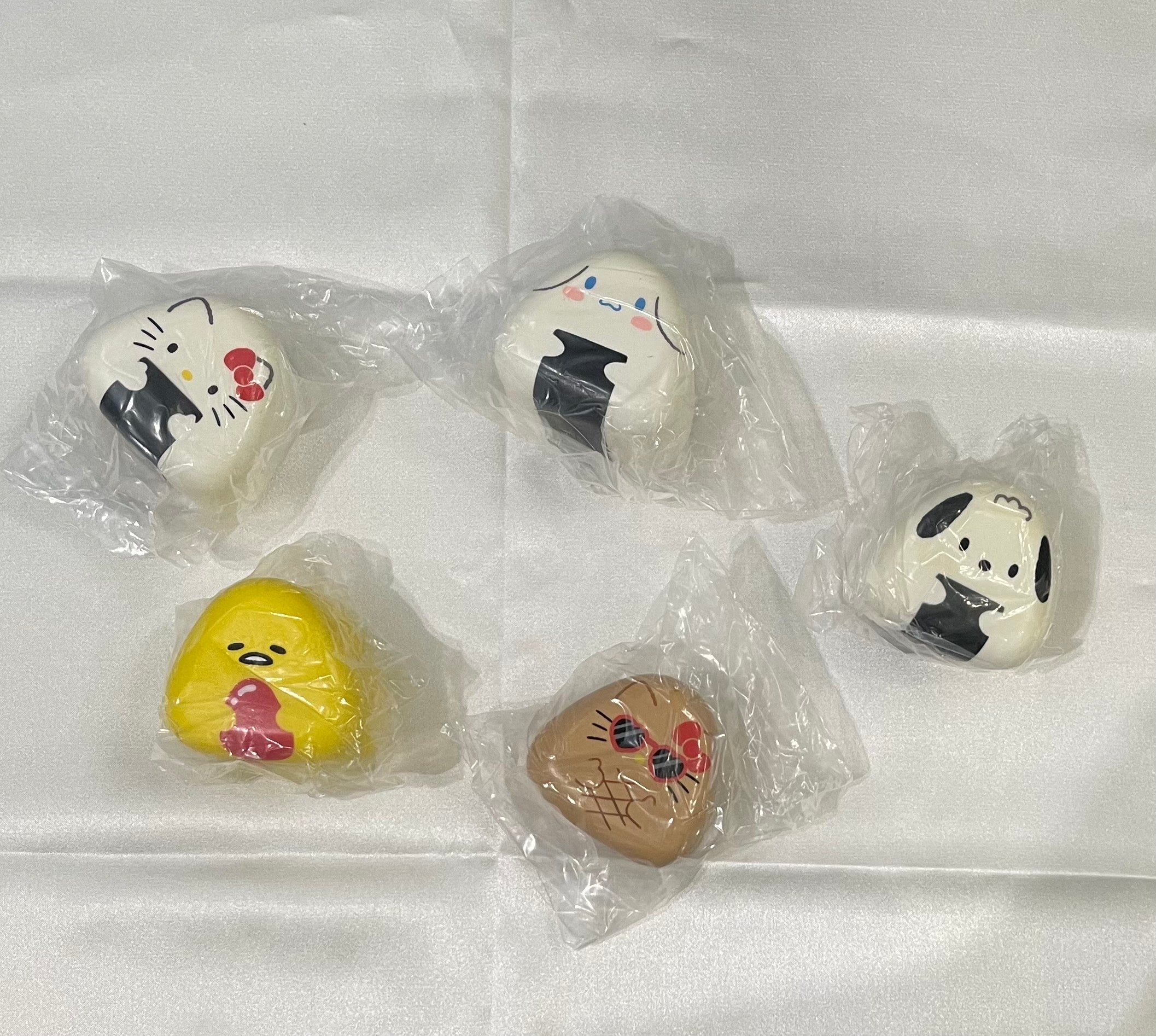 Sanrio Onigiri Squishy 2025 Hello Kitty Cinnamoroll Pochacco Gudetama
