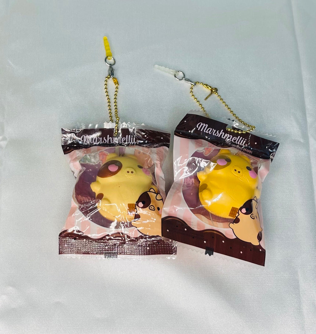 Rare Puni Maru × Creamiicandy Marshmellii Roasted Pig Squishy – Boy & Girl