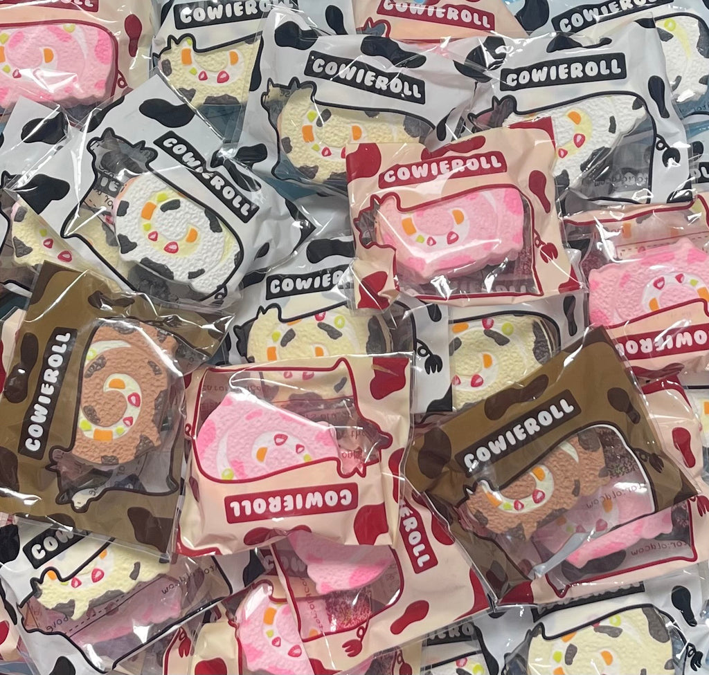 香港 Cowieroll ［包裝瑕疵款］超稀有 立體 牛牛造型 瑞士捲 蛋捲 squishy 軟軟 捏捏 慢回彈 舒壓