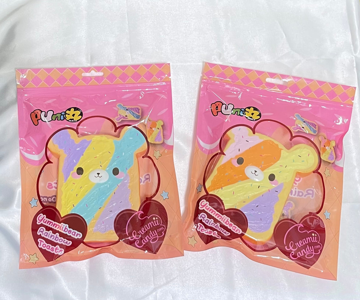 Creamiicandy x Puni Maru Jumbo Yummiibear Rainbow Toast Squishy