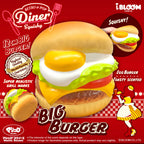 iBLOOM Big Hamburger Egg Burger Squishy – Japanese Slow Rising Food Squishy
