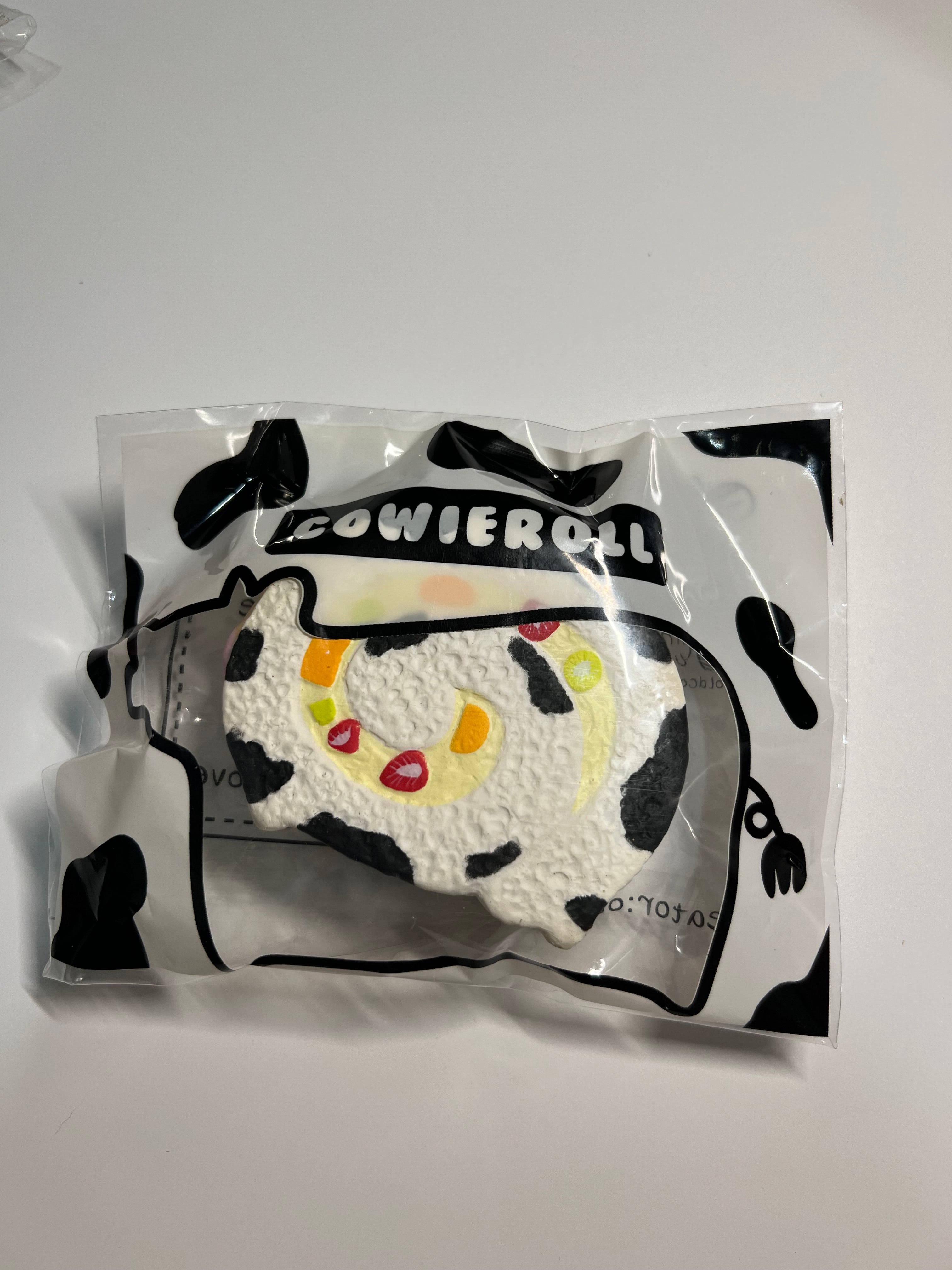 Cowieroll Cow Swiss Roll Squishy Toy｜Slow Rising Soft Squeeze Toy