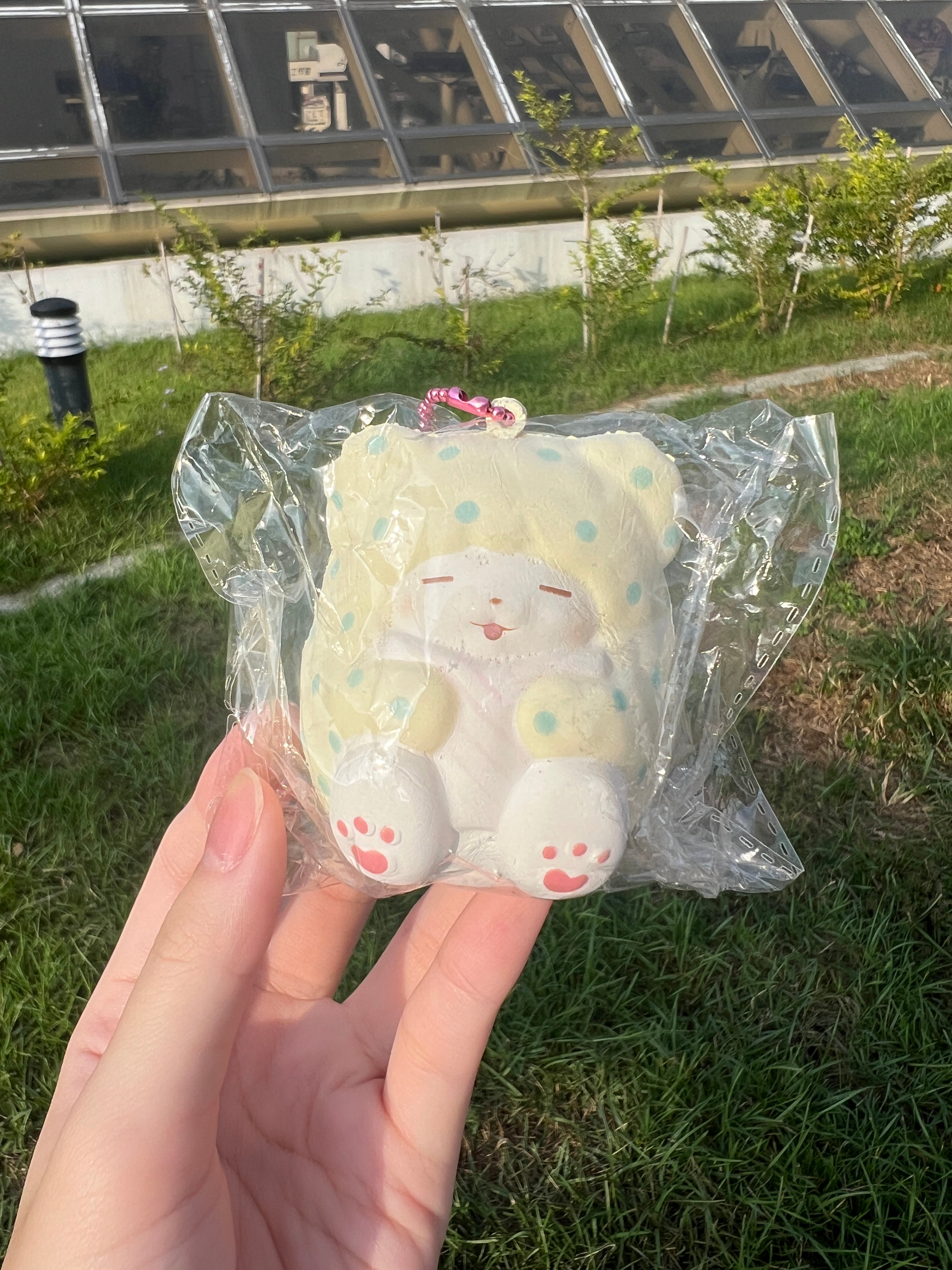 【超稀有收藏品】Sanrio まるもふびより Moppu 毛毯熊 Squishy 軟軟 捏捏 吊飾