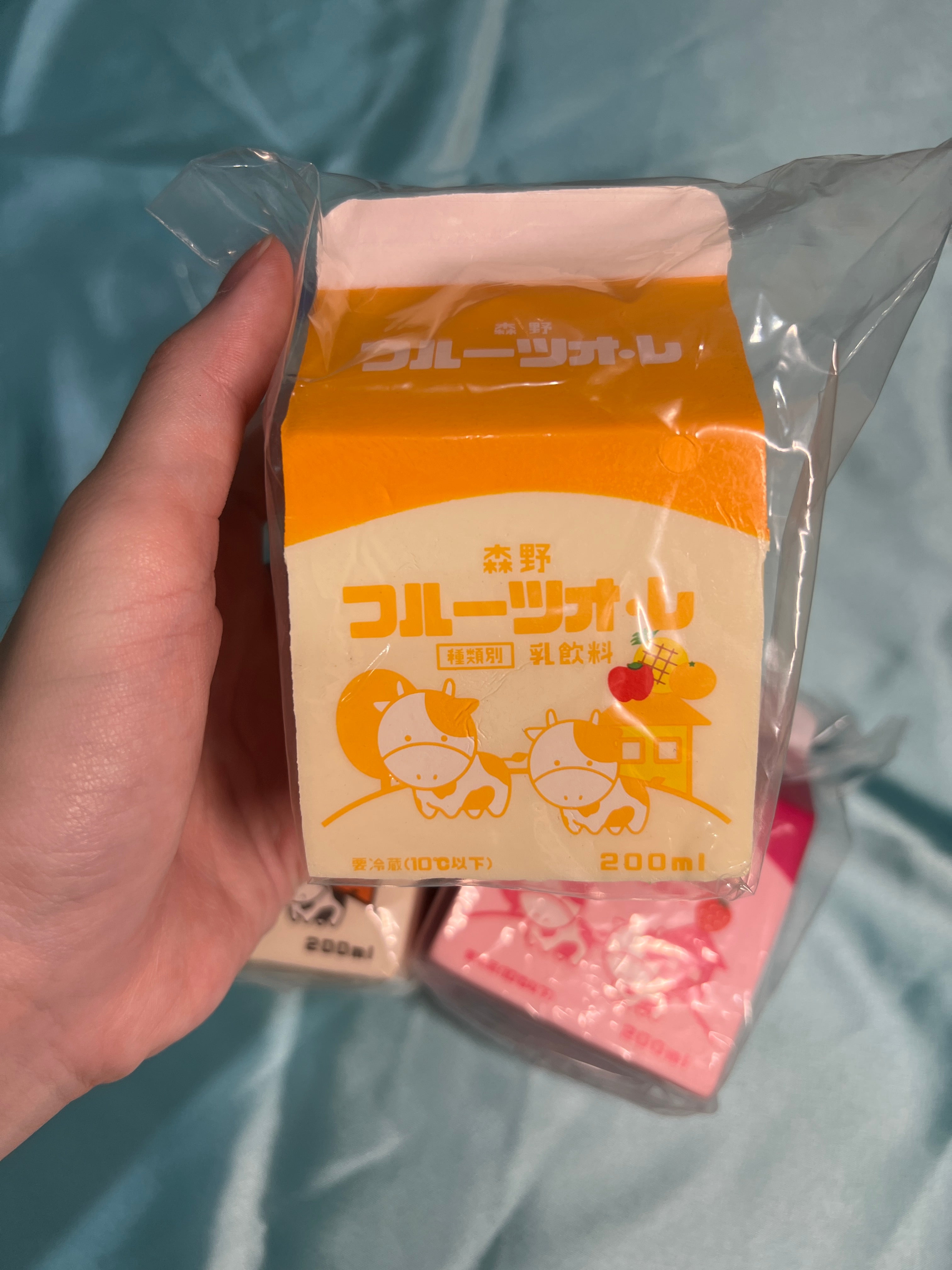 iBLOOM Fruit Au Lait orange milk carton squishy Lottery Prize