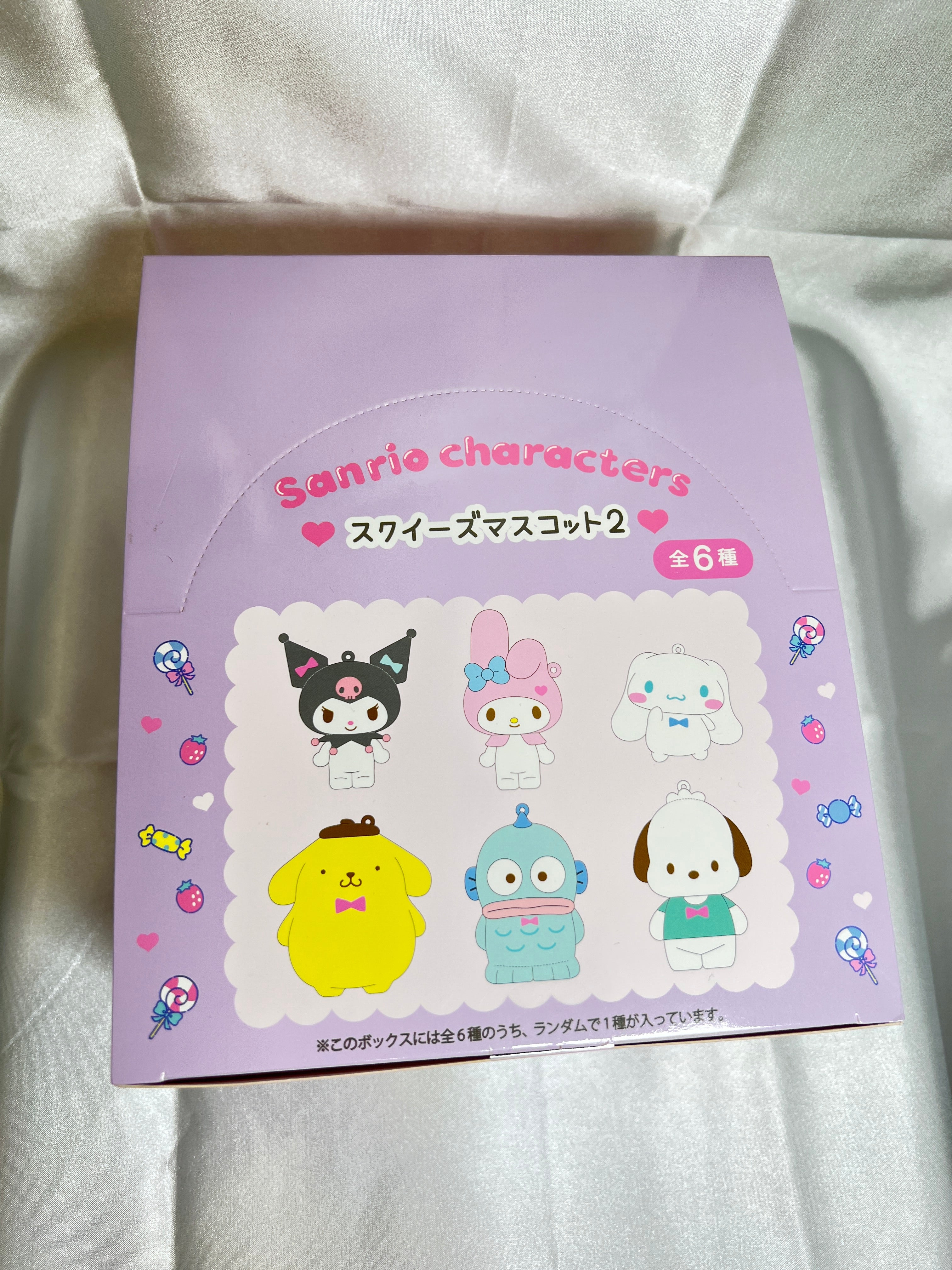 Sanrio Squishy Mascot 2 complete box set with Kuromi My Melody and Cinnamoroll