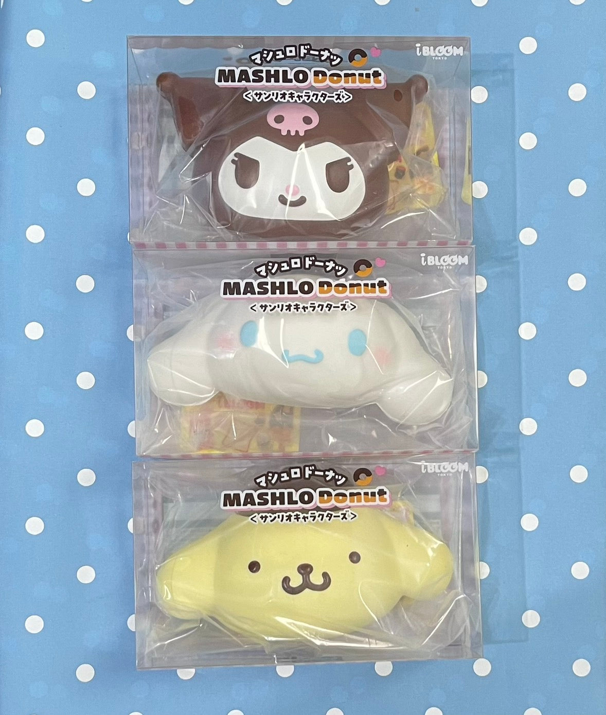 iBLOOM × Sanrio 三麗鷗 Mashlo 甜甜圈 軟軟｜酷洛米 布丁狗 大耳狗 捏捏 慢回彈 Squishy