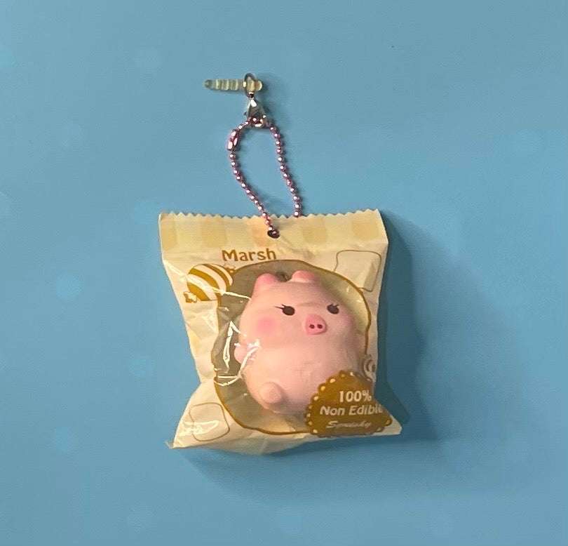 2016 Creamiicandy Marshmellii Girly Piggie mini squishy charm with eyelashes