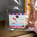 2014 Sanrio Hello Kitty Lovely Sweets Eclair Squishy original tag and ball chain