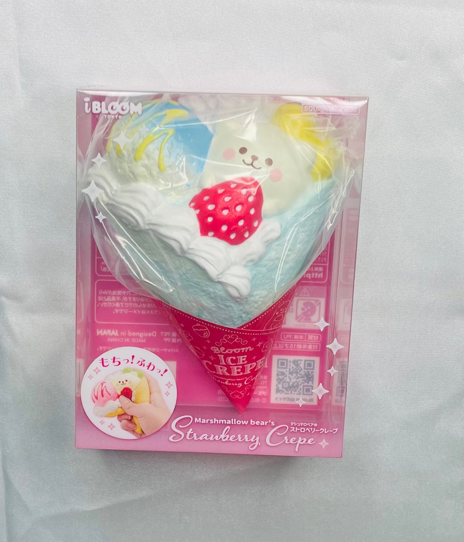 i-BLOOM Salty Soda Marshmallow Bear Crepe Squishy