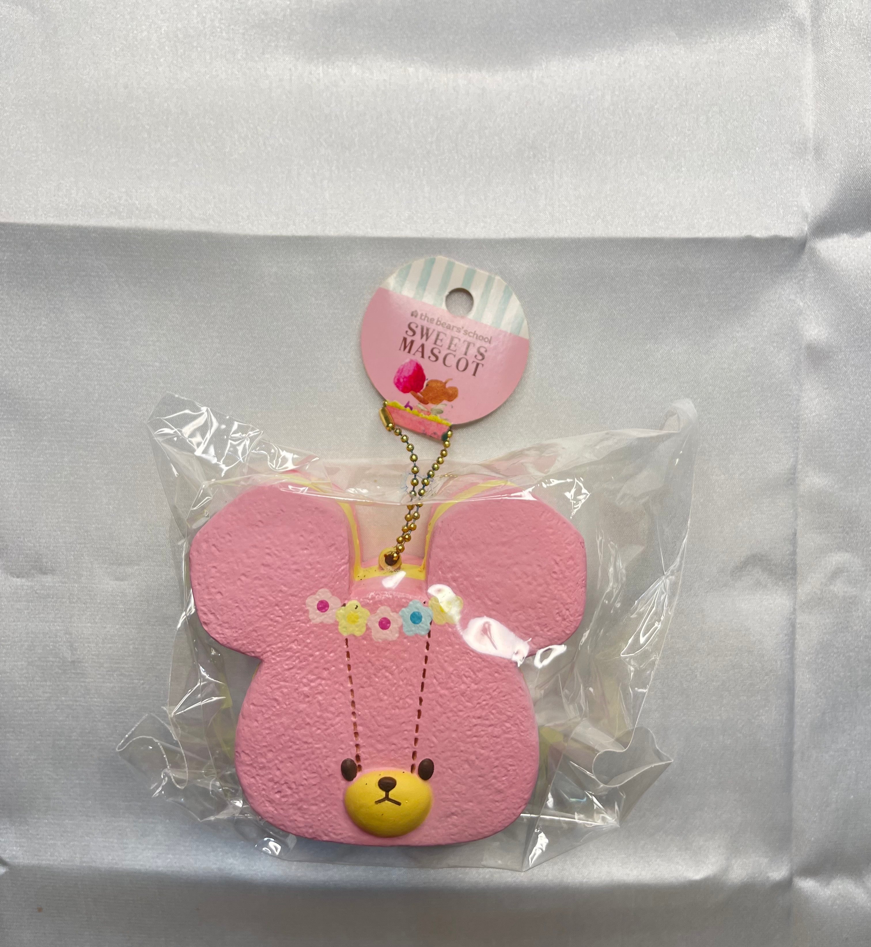 Rare The Bears' School Cream Sandwich Squishy Pink vintage mascot