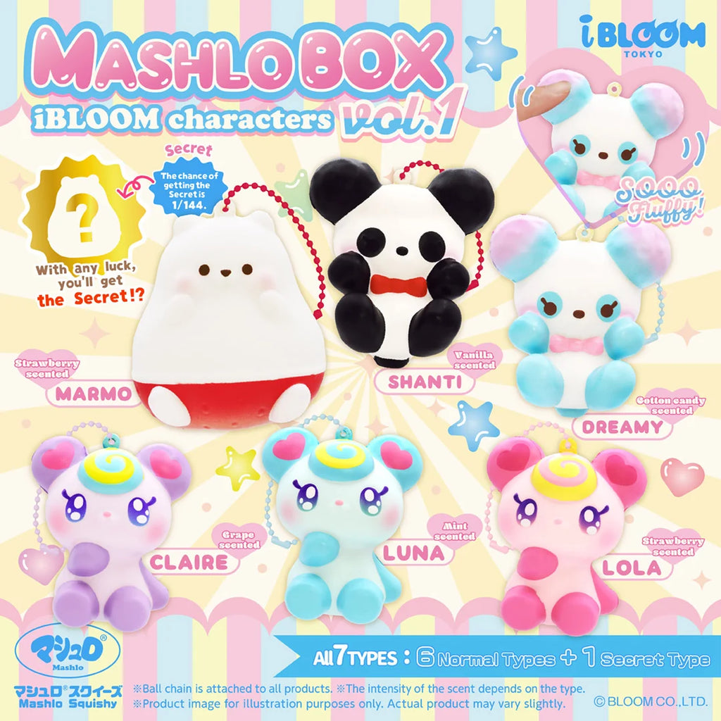 iBLOOM Mashlo Box Characters Vol. 1 Squishy – Blind Box / Choose Character / Full Box