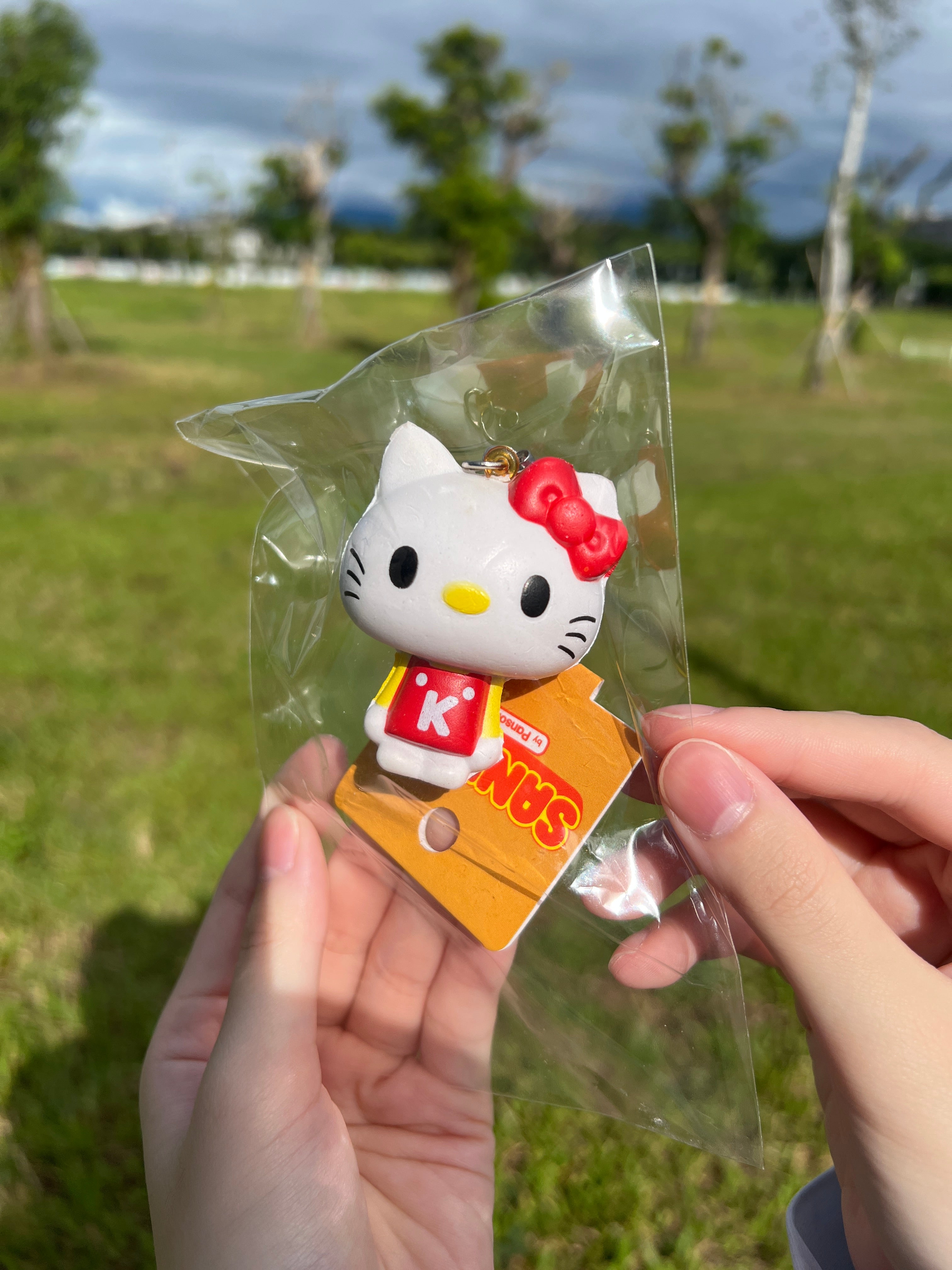 Rare 2011 Sanrio PansonWorks Hello Kitty Squishy Strap vintage squishy