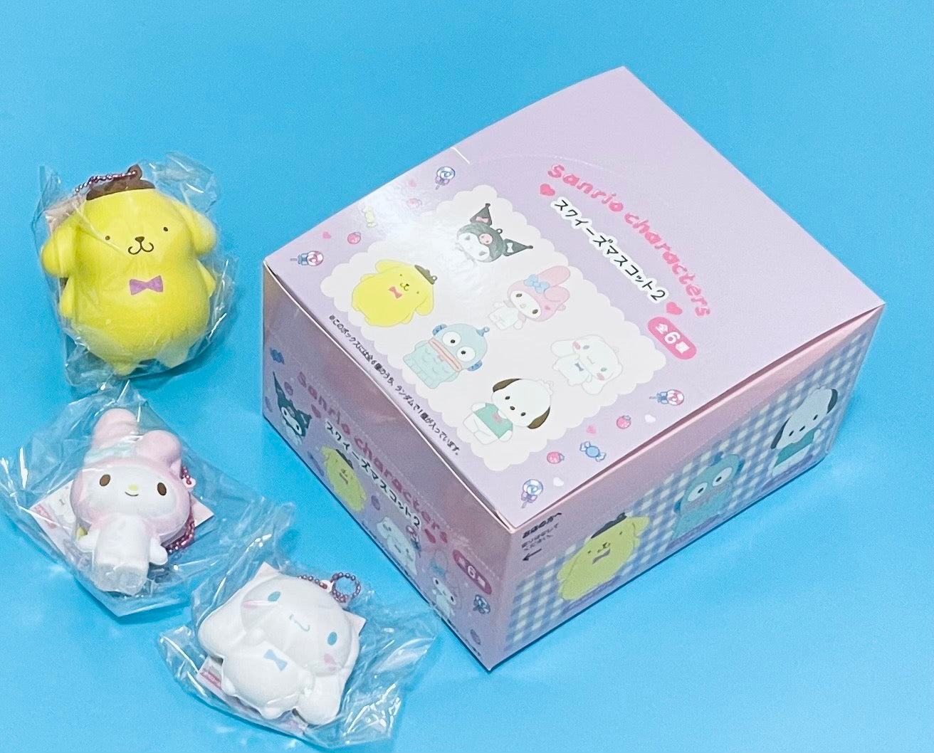 NIC 三麗鷗 角色 Squishy 軟軟 吊飾 第2彈 捏捏 慢回彈｜整盒 全套 6款