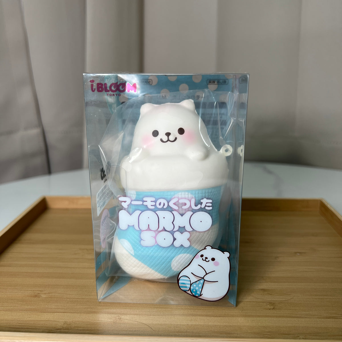 Japanese iBLOOM Marmo Sox scented bear squishy collectible product image