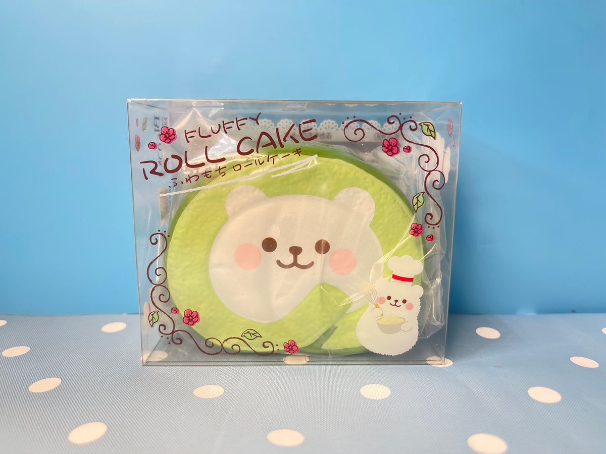 iBLOOM Fluffy Roll Cake Marmo Matcha Green Squishy