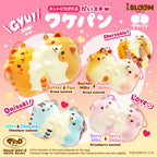 iBLOOM Daisuki Wakepan Nyan Pancake & Wan Pancake Squishy Keychain
