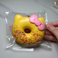 2017 Sanrio Hello Kitty Yellow Donut Squishy Mascot Rare Vintage