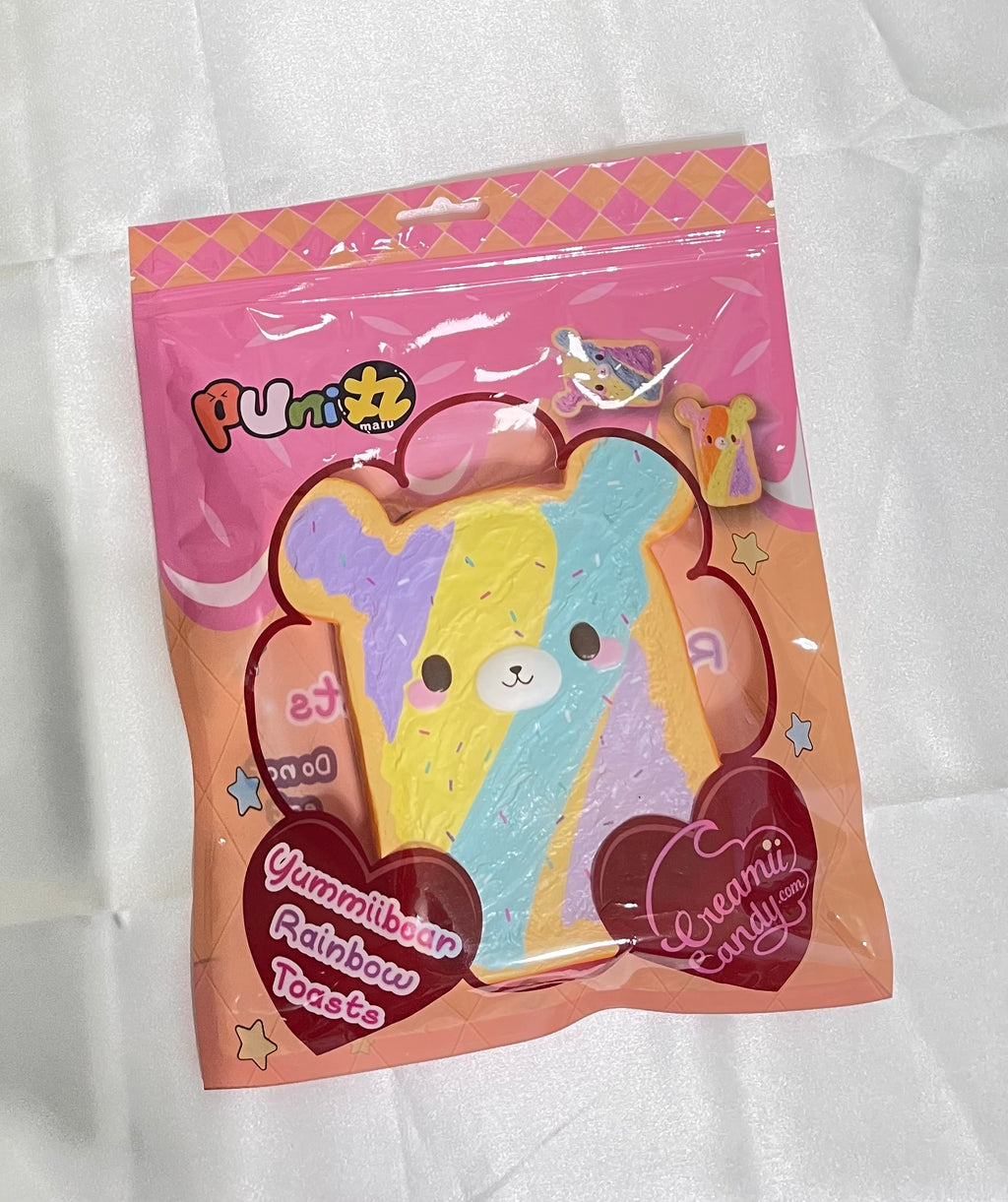 Creamiicandy x Puni Maru Jumbo Yummiibear Rainbow Toast Squishy