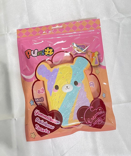 Creamiicandy x Puni Maru Jumbo Yummiibear Rainbow Toast Squishy