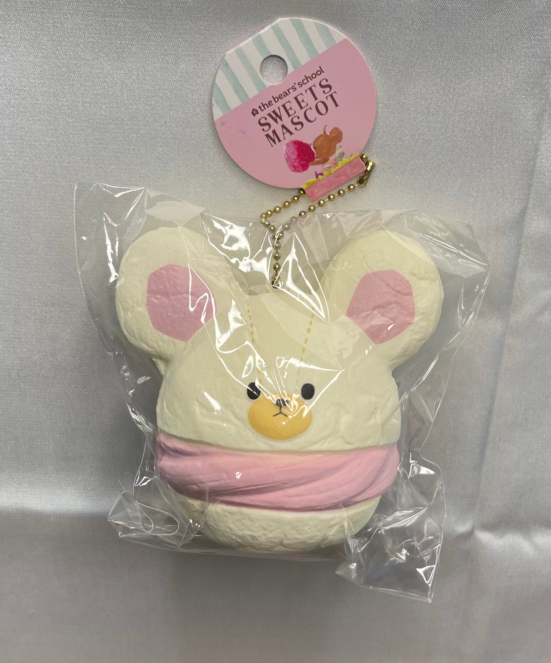 Rare The Bears' School Cream Puff Squishy Ivory vintage mascot