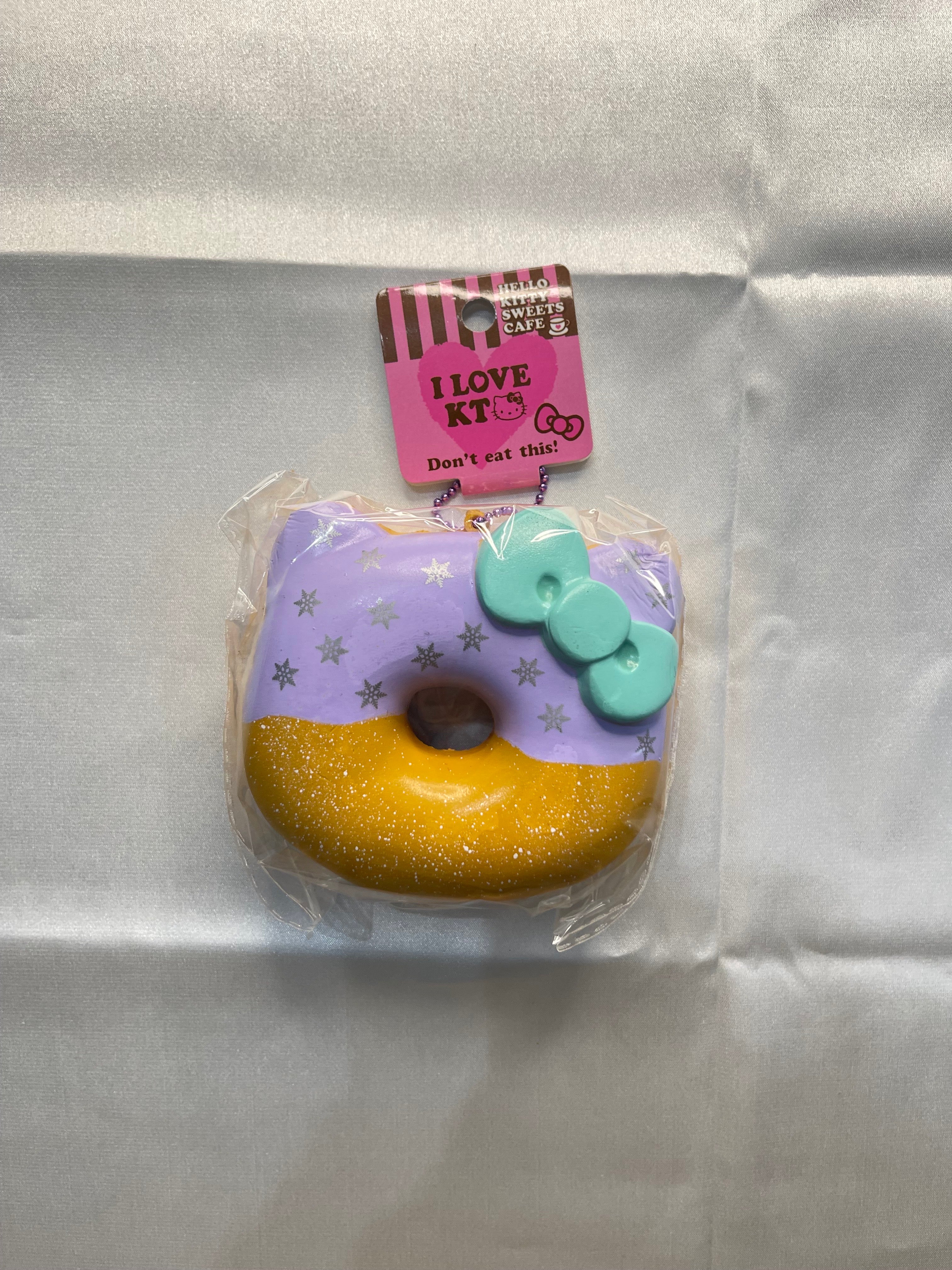 2018 Hello Kitty Donut Squishy purple star mint bow Sanrio Sweets Cafe