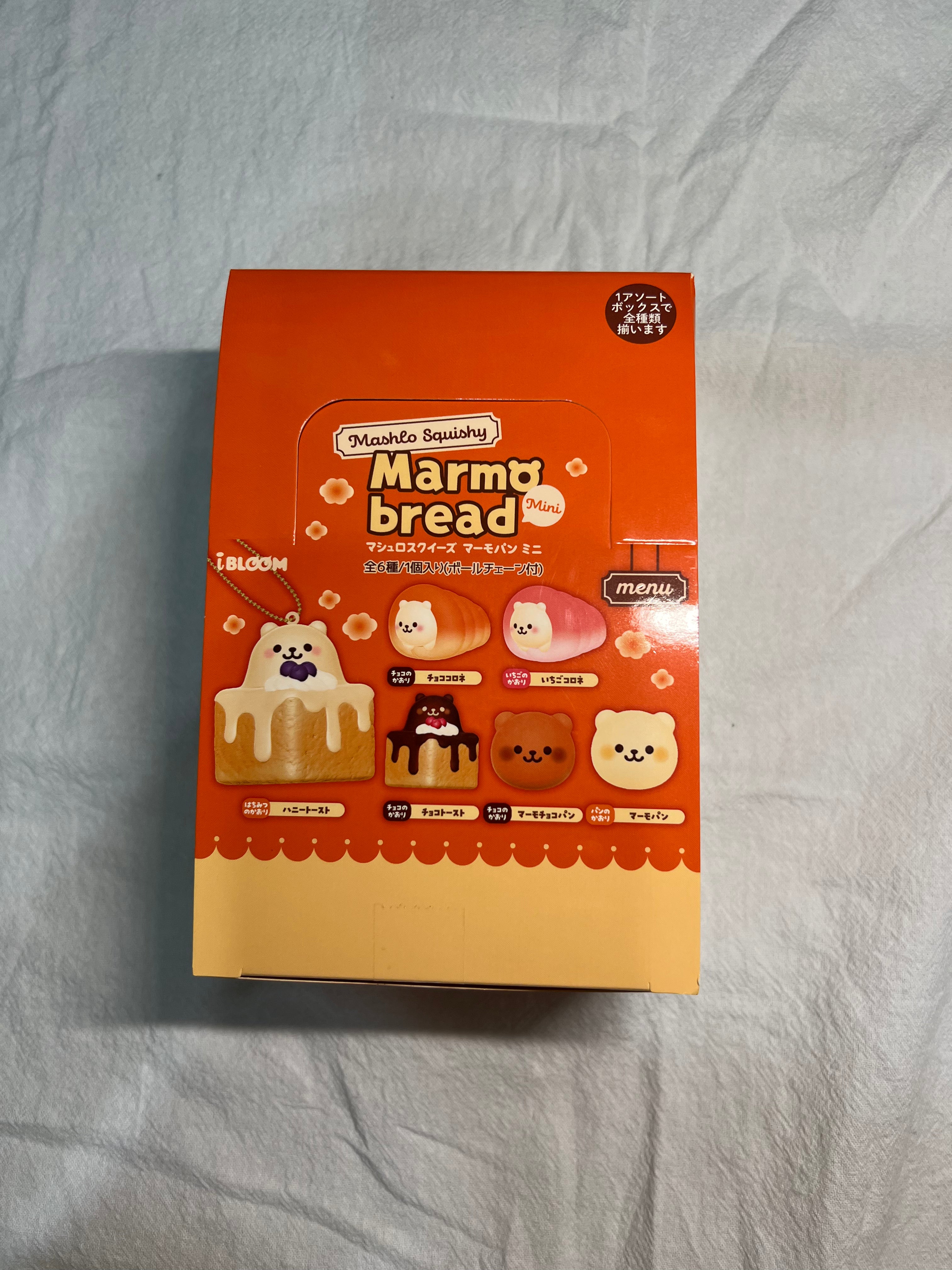 i-BLOOM MASHLO Marmo Bread Mini Squishy | Blind Box, Full Box or Choose Style
