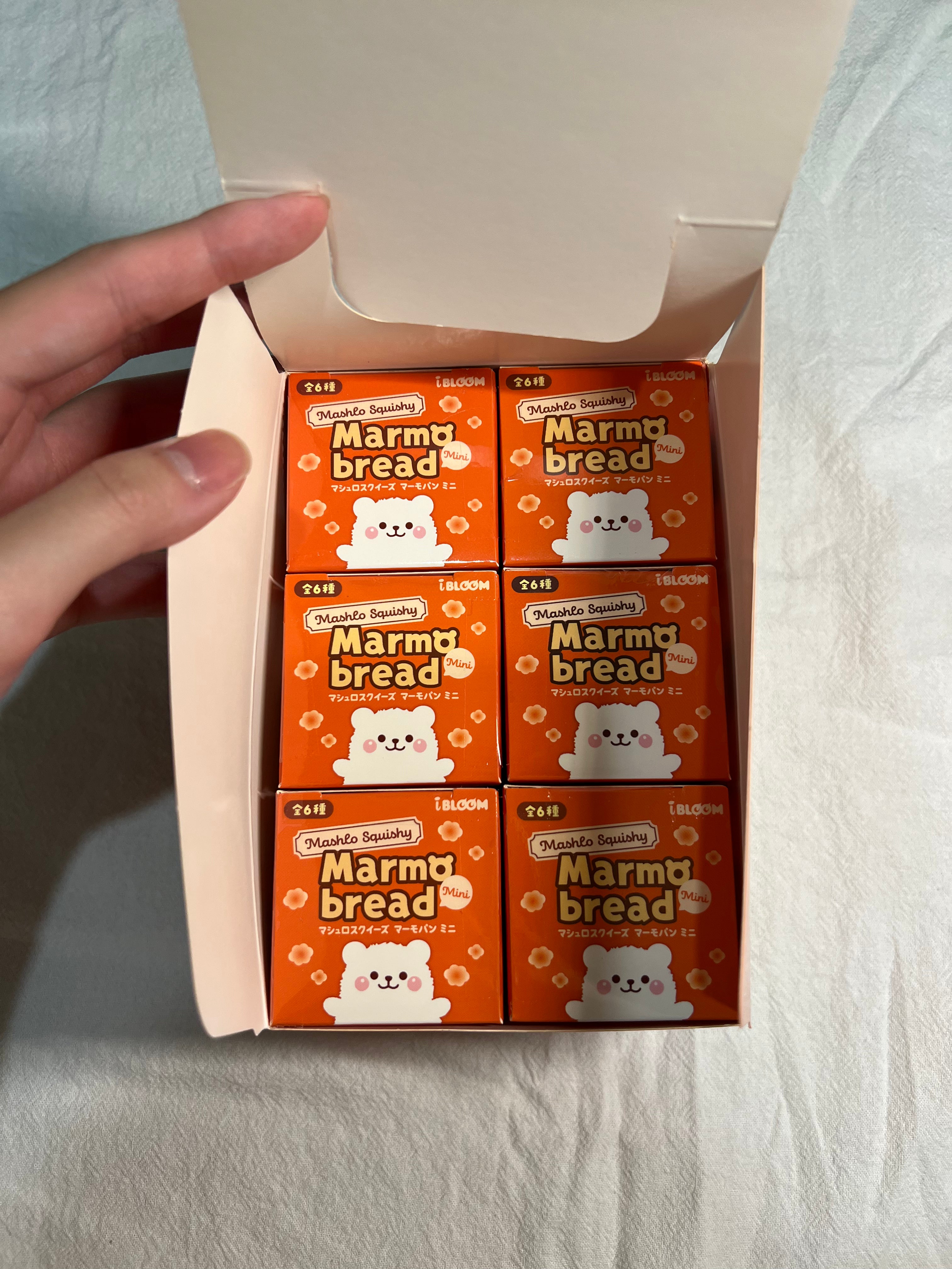 i-BLOOM MASHLO Marmo Bread Mini Squishy | Blind Box, Full Box or Choose Style