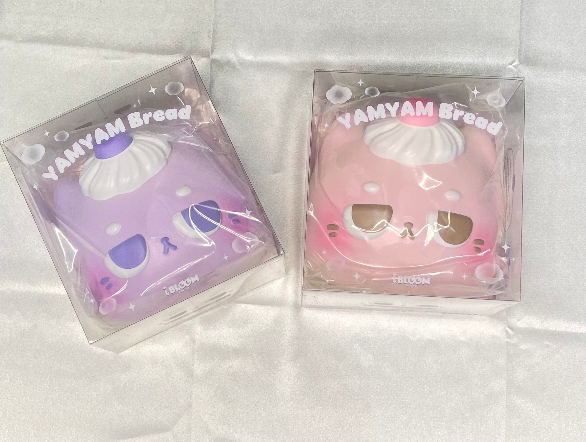 iBLOOM YAMYAM Bread Squishy 2-Piece Set – Grape & Strawberry Scented
