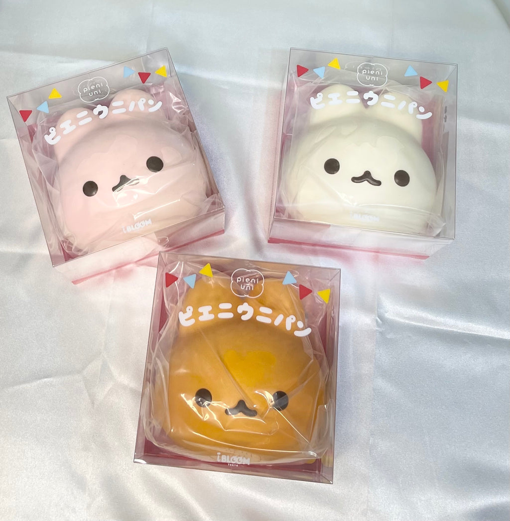 iBLOOM × moco Pieni Uni Bread Squishy 3-Piece Set | Complete Collection