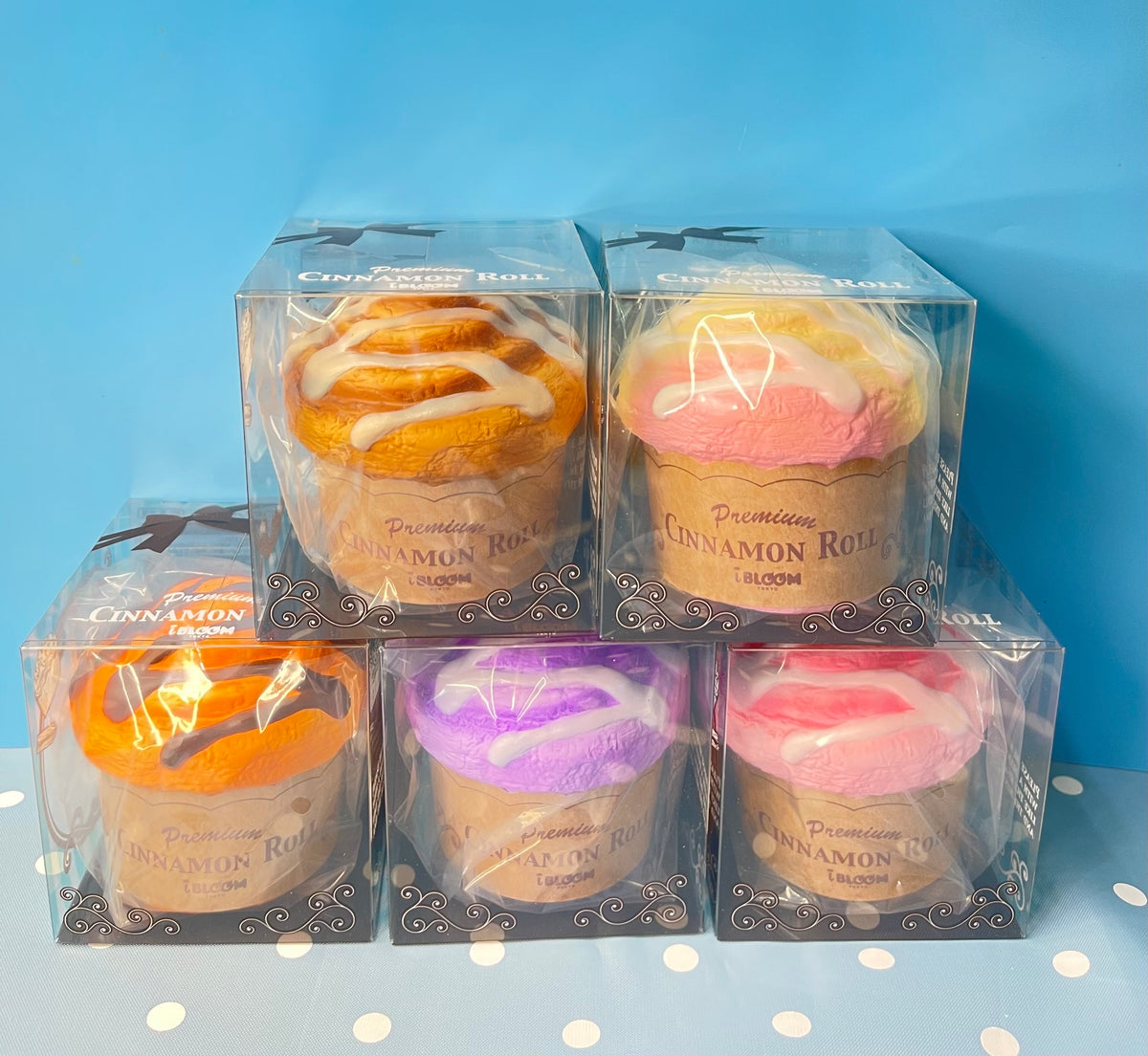 iBLOOM Premium Cinnamon Roll Squishy Japanese scented food squishy