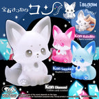 i-BLOOM Kon Diamond the Jewel Fox Squishy – white cotton candy scented fox