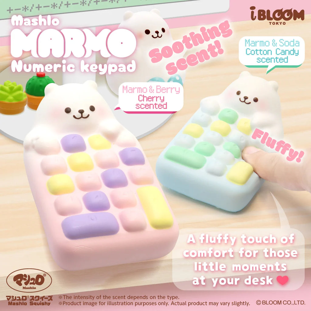 i-BLOOM Marmo Numeric Keypad Squishy – Pink & Blue Set of 2