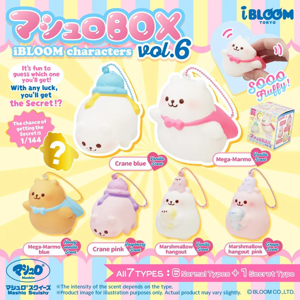 iBLOOM Mashlo BOX Characters Vol.6 Marmo Squishy Collection