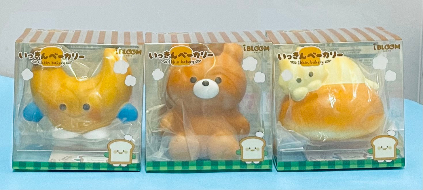 iBLOOM 一斤麵包店 香味 慢回彈 捏捏｜可頌 小熊麵包 小麥貓